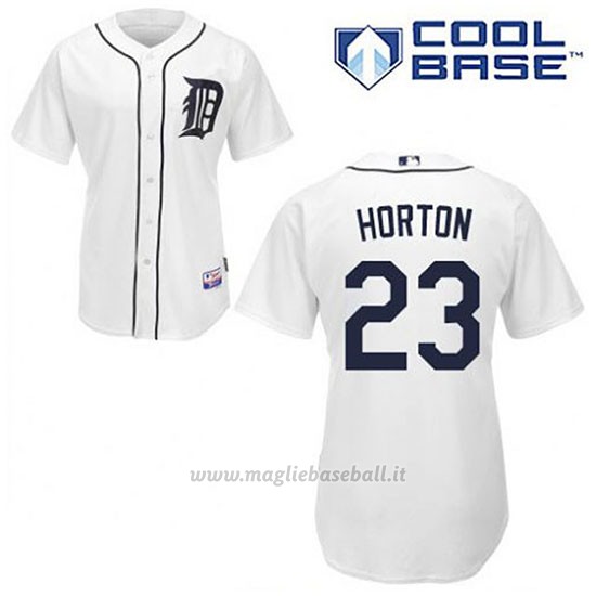 Maglia Baseball Uomo Detroit Tigers Willie Horton 23 Bianco 1ªCool Base
